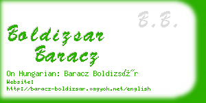 boldizsar baracz business card